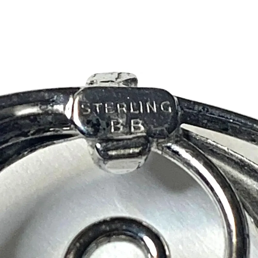 Antique 1940's Carl Schraysshuen‎ Trumpet Flower Brooch Sterling Pat. 130141